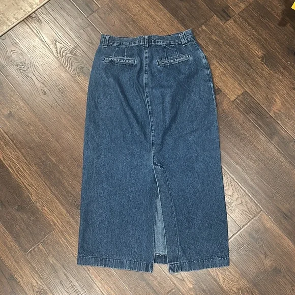 Lee vintage 90s high waisted denim midi skirt size small - Picture 4 of 6
